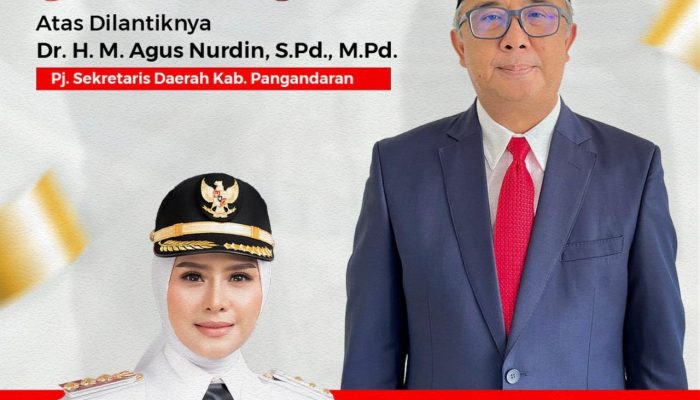Agus Nurdin Resmi Dilantik Jadi Penjabat Sekda Pangandaran, Fokus Benahi Fiskal Daerah